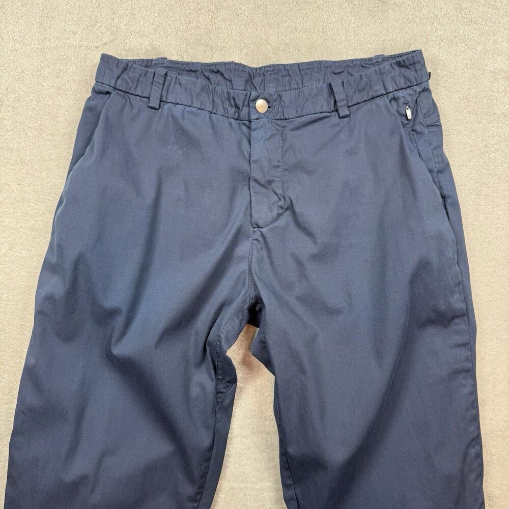 Lululemon Commission Pants Slim Mens 34 Blue Warpstreme Chino Classic Travel - Picture 3 of 11